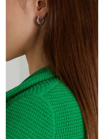 BOTTEGA VENETA Silver hoop earrings