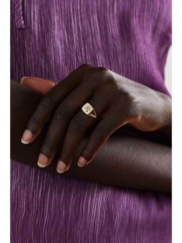 STONE AND STRAND Starbright 10-karat gold diamond ring