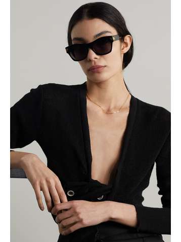 BOTTEGA VENETA Square-frame acetate sunglasses