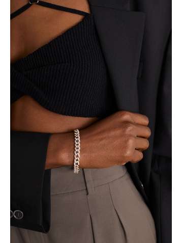 SYDNEY EVAN 14-karat yellow, white and rose gold diamond bracelet