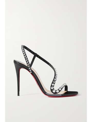 CHRISTIAN LOUBOUTIN Rosalie Spikes 100 Sandalen aus Leder