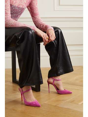 CHRISTIAN LOUBOUTIN Jenlove 100 suede pumps