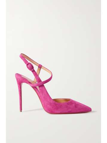 CHRISTIAN LOUBOUTIN Jenlove 100 suede pumps