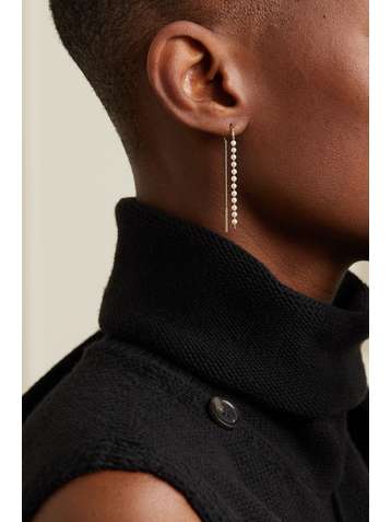 MIZUKI 14-karat gold pearl earrings