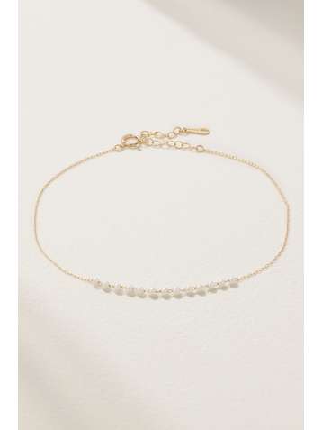MIZUKI 14-karat gold pearl anklet