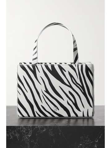AMINA MUADDI Giorgia mini zebra-print leather tote