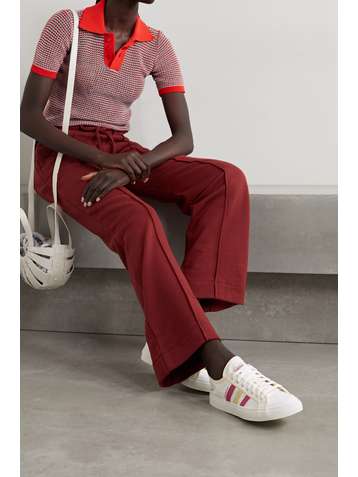 ADIDAS ORIGINALS + Wales Bonner Nizza leather-trimmed canvas sneakers
