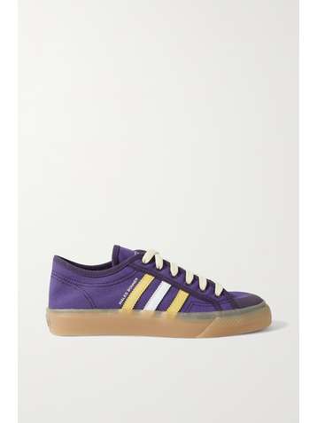 ADIDAS ORIGINALS + Wales Bonner Nizza leather-trimmed canvas sneakers