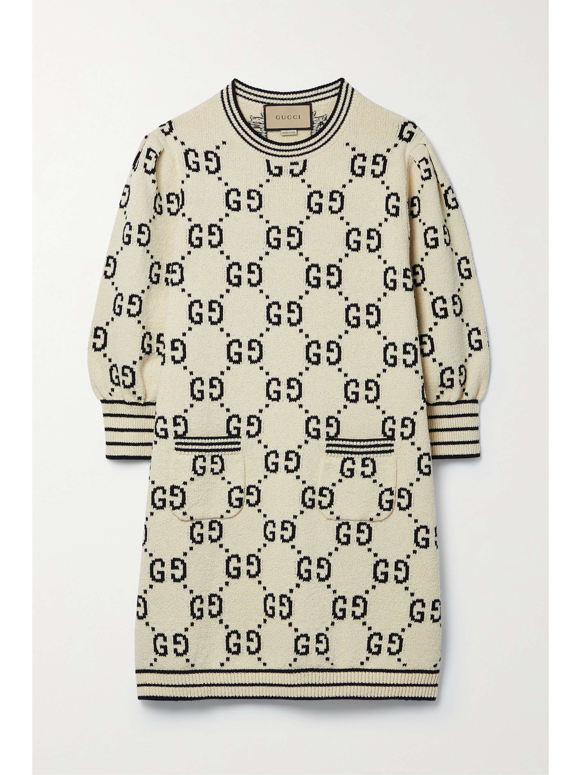 Cream Love Parade jacquard-knit cotton 