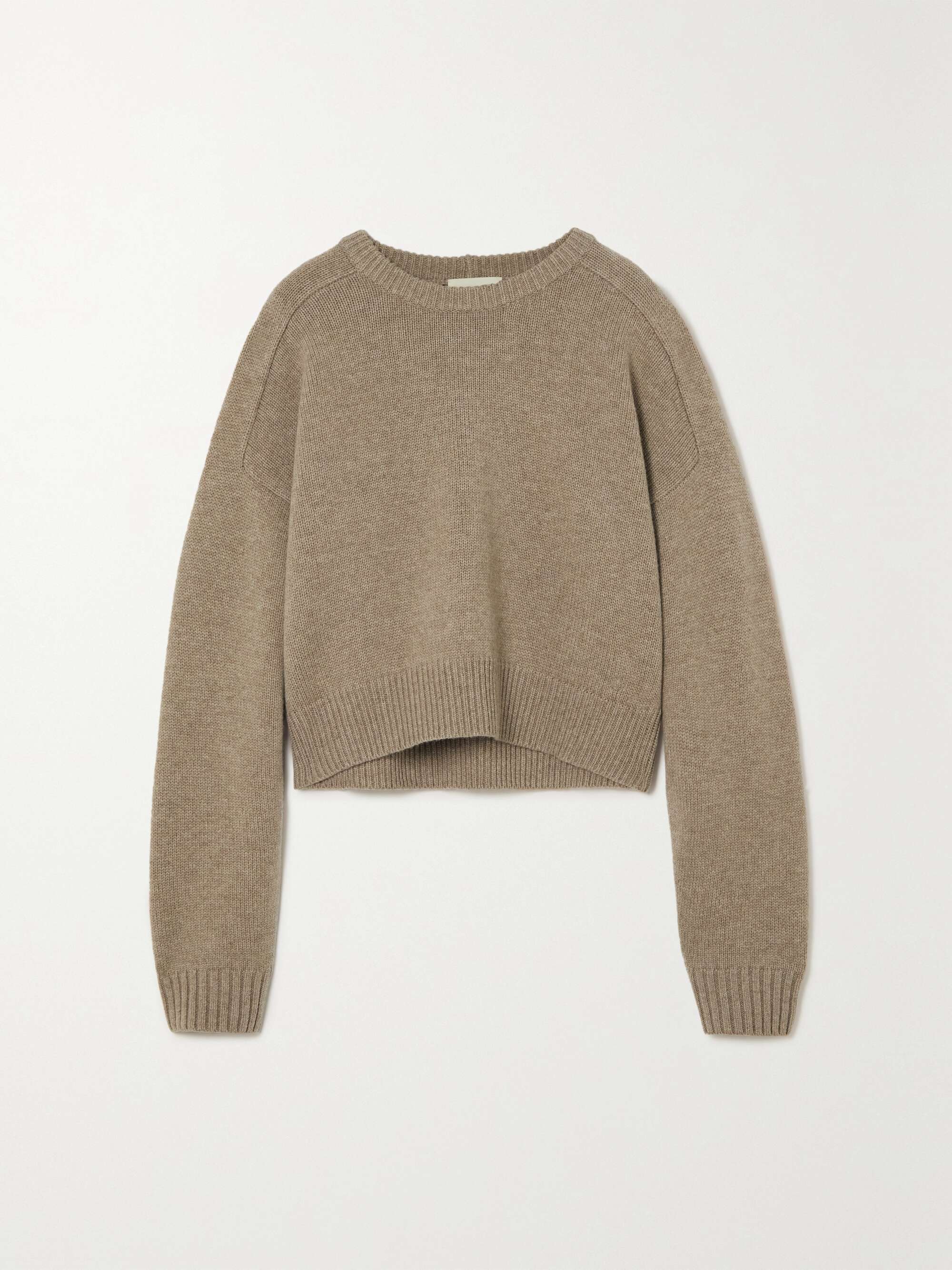 LOULOU STUDIO Bruzzi oversized cropped wool and cashmere-blend sweater |  NET-A-PORTER