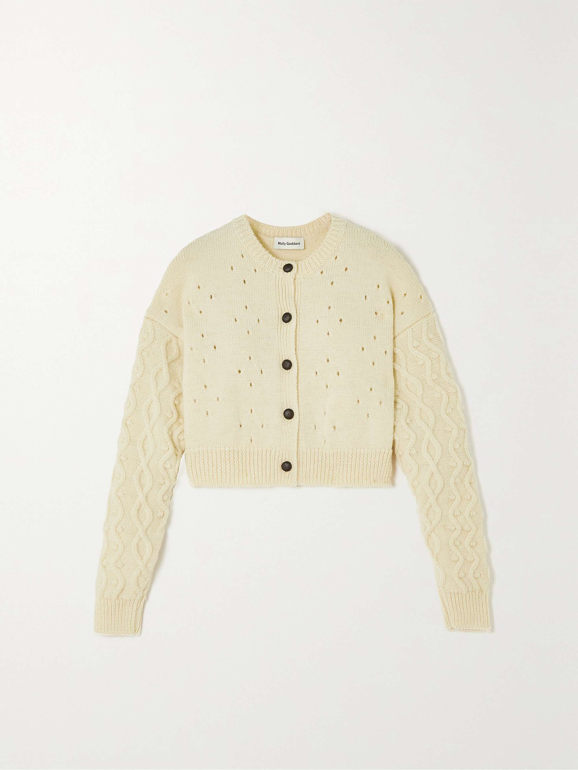 next pointelle cardigan