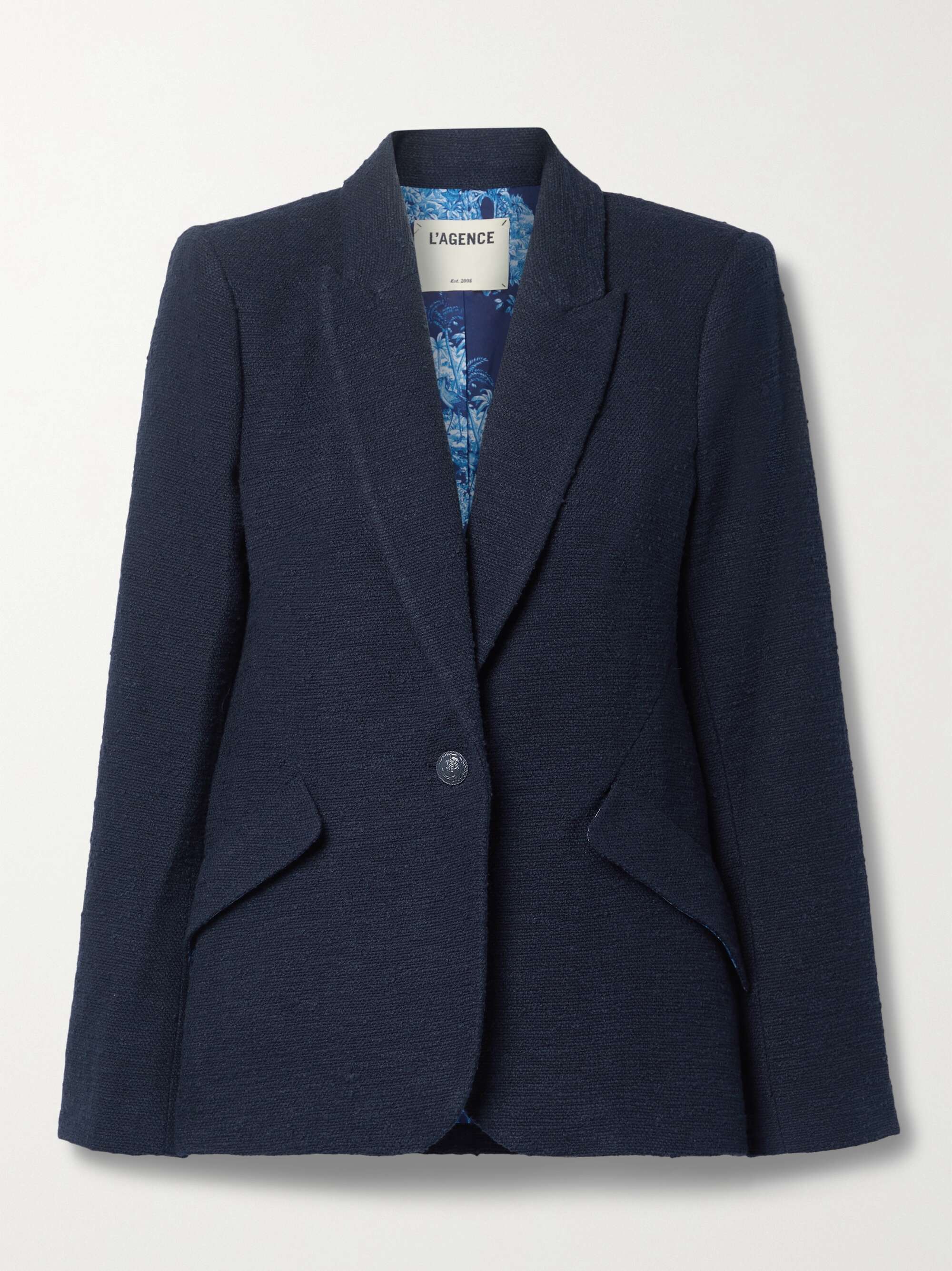 Navy Chamberlain cotton-blend bouclé 