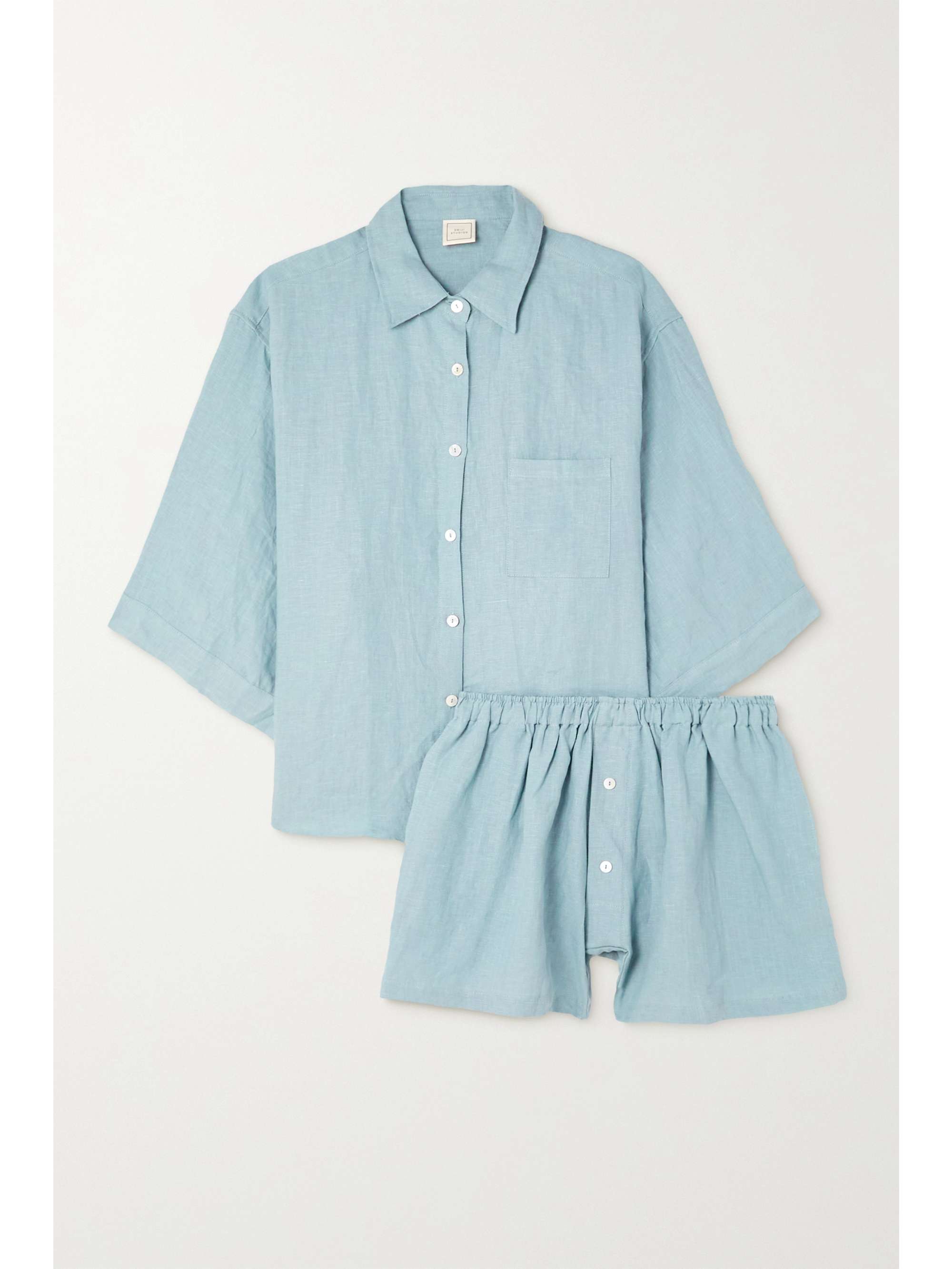 NET SUSTAIN The 03 washed-linen shirt 
