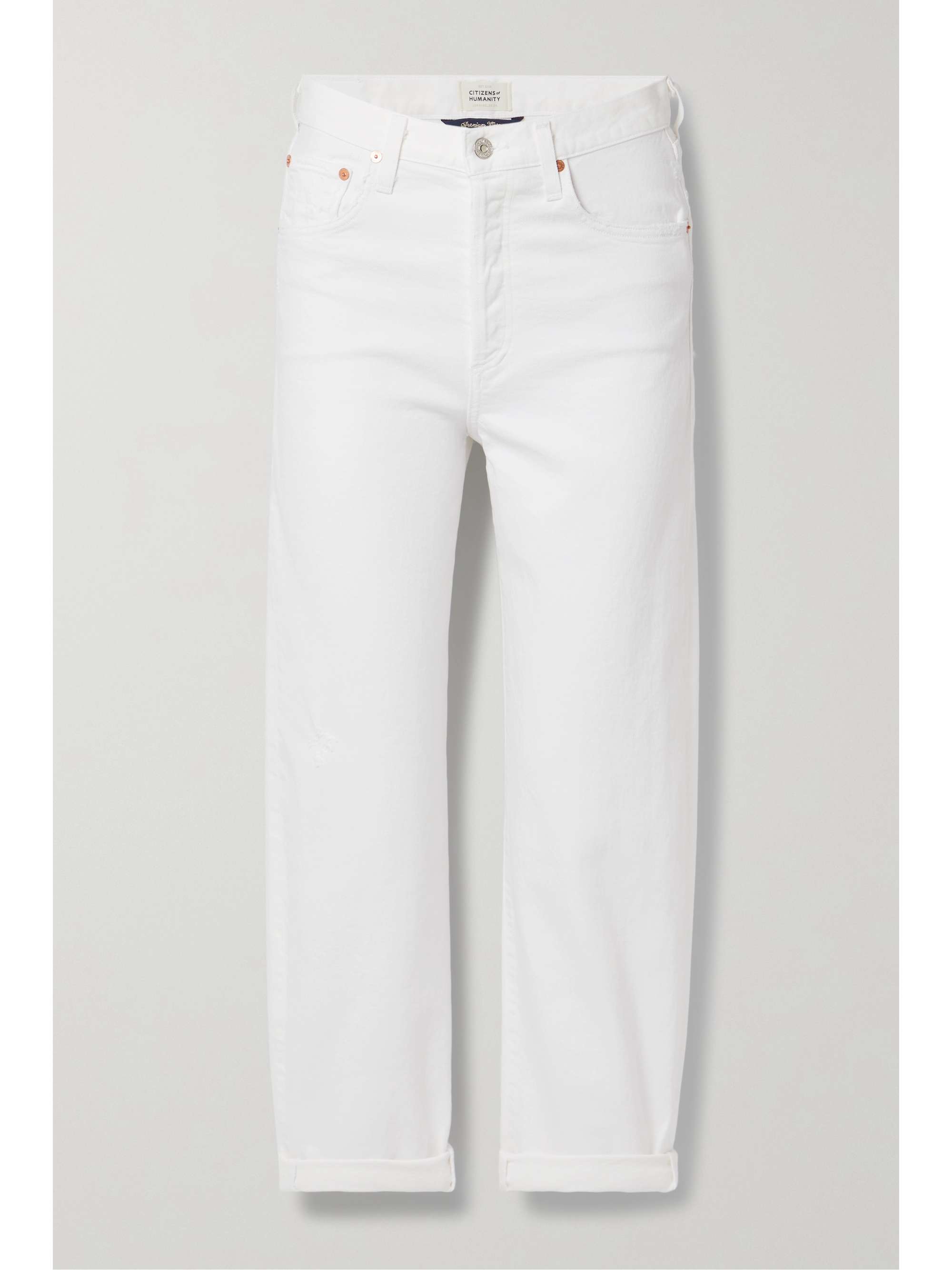 White Dylan distressed high-rise 