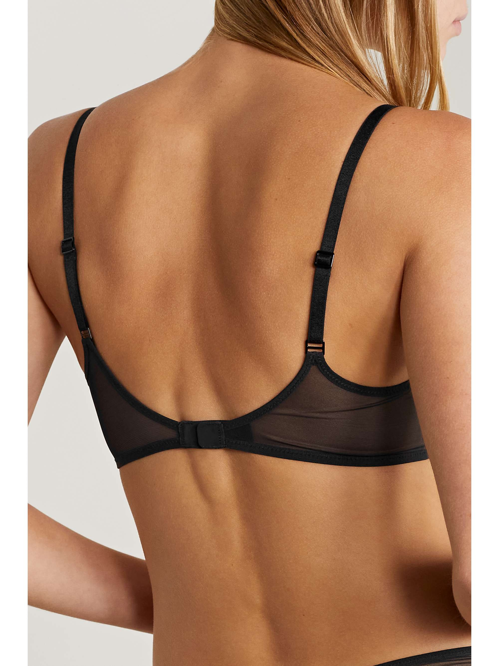 SKIMS Ultra Fine Mesh triangle bralette - Bronze
