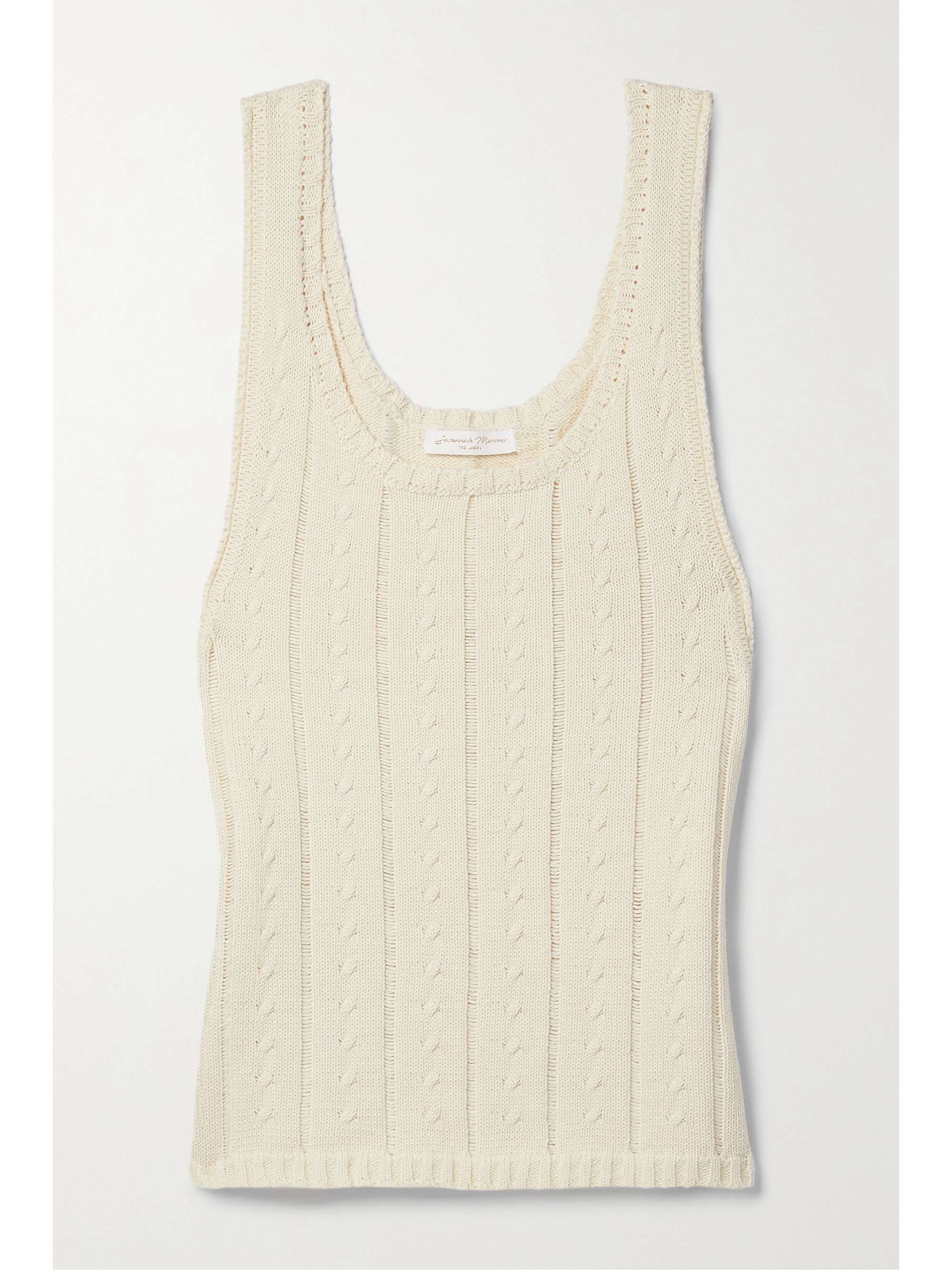 NET SUSTAIN Casey cable-knit organic 