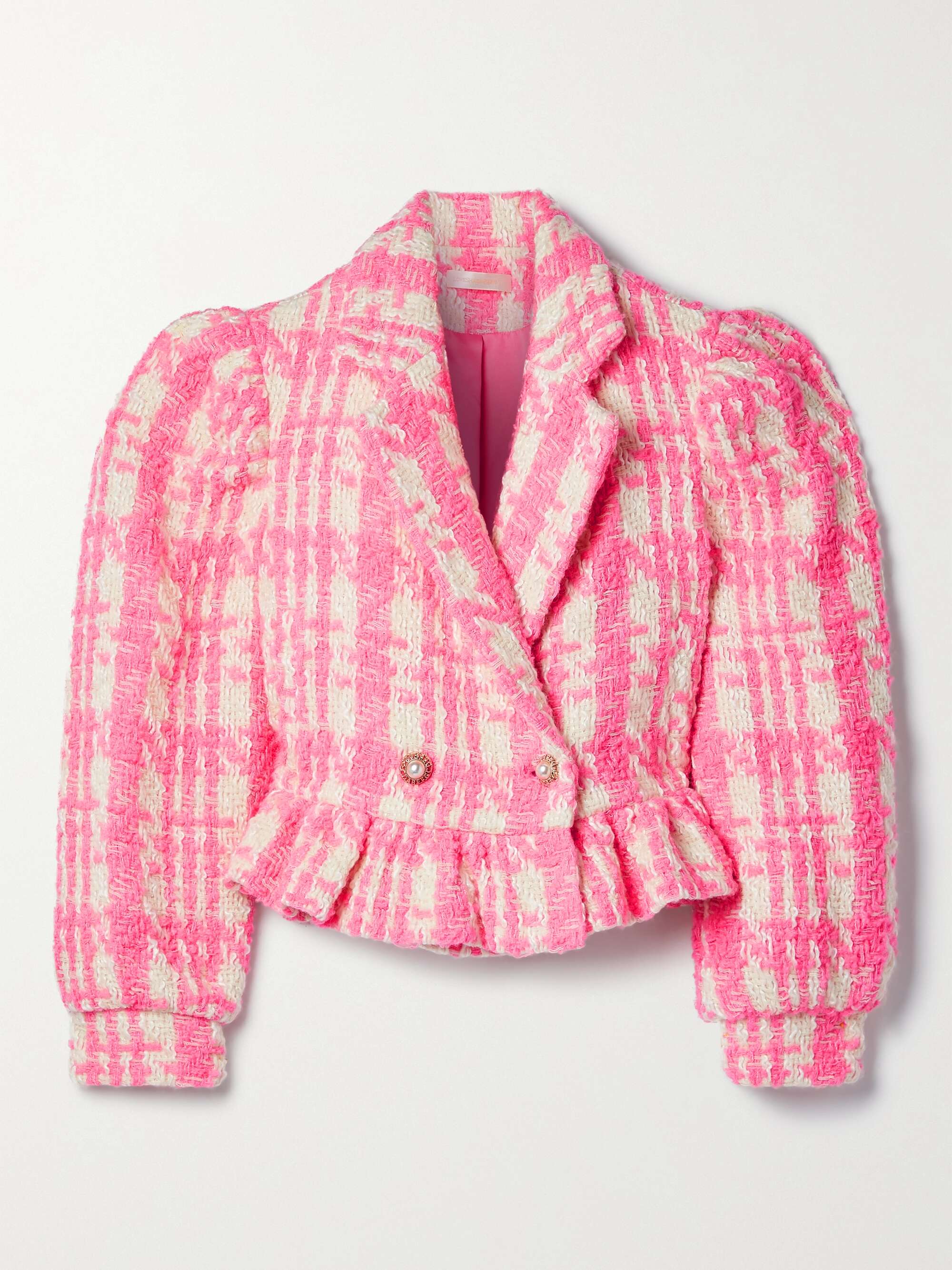 Wool Blend Fancy Tweed Jacket-