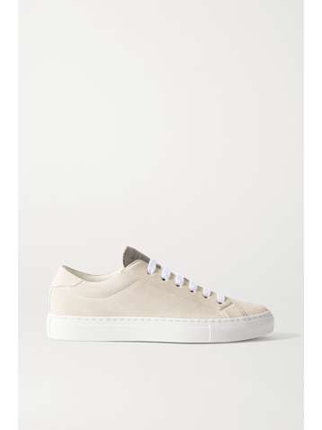 BRUNELLO CUCINELLI Bead-embellished suede sneakers