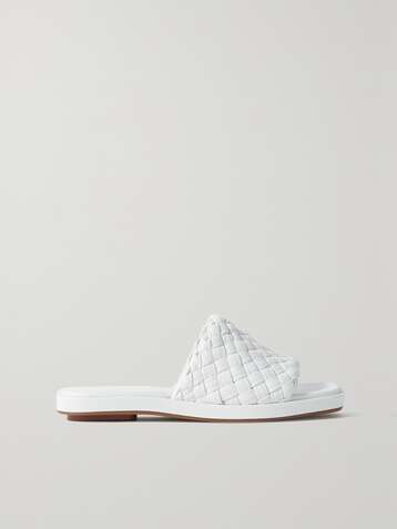 VINCE Rumi woven leather slides