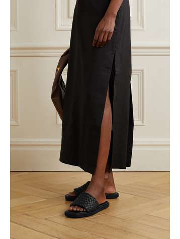 VINCE Rumi woven leather slides