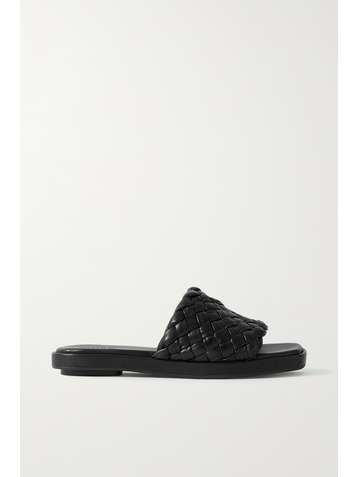VINCE Rumi woven leather slides