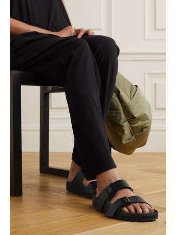 RICK OWENS + Birkenstock Arizona Pantoletten aus Leder