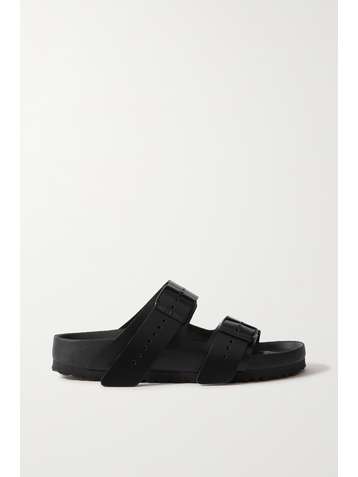 RICK OWENS + Birkenstock Arizona Pantoletten aus Leder