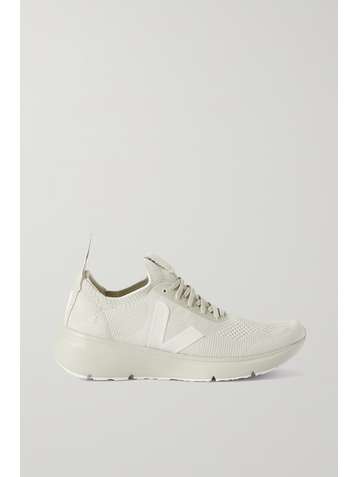RICK OWENS + Veja Low Sock rubber-trimmed V-knit sneakers