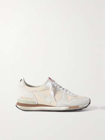 GOLDEN GOOSE Suede and canvas sneakers