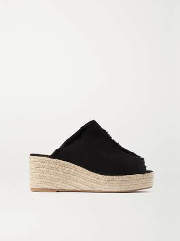 CASTAÑER Querla 60 Espadrille-Mules aus Canvas