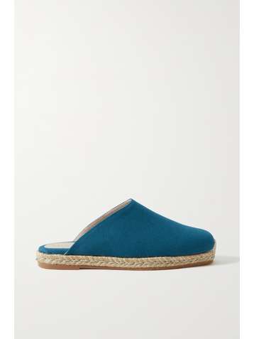 STUART WEITZMAN Dree Espadrille-Slippers aus Canvas
