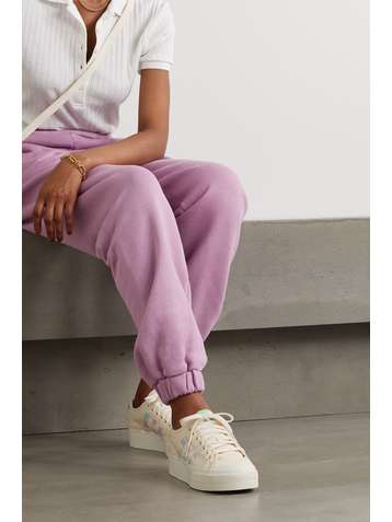 ADIDAS ORIGINALS Nizza rubber-trimmed canvas platform sneakers