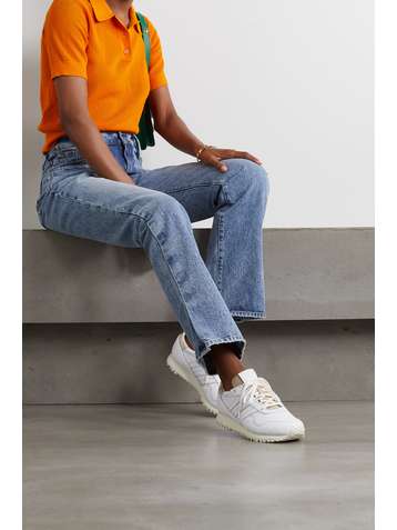 ADIDAS ORIGINALS + NET SUSTAIN New York Sneakers aus strukturiertem Leder mit Prägung