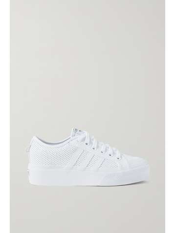 ADIDAS ORIGINALS Nizza perforated leather sneakers