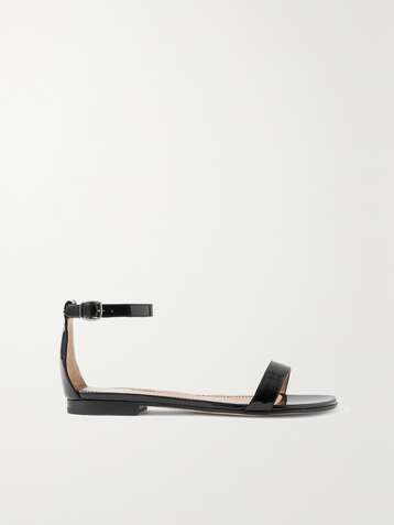 MANOLO BLAHNIK Chafla patent-leather sandals