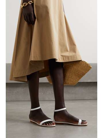 MANOLO BLAHNIK Chafla patent-leather sandals