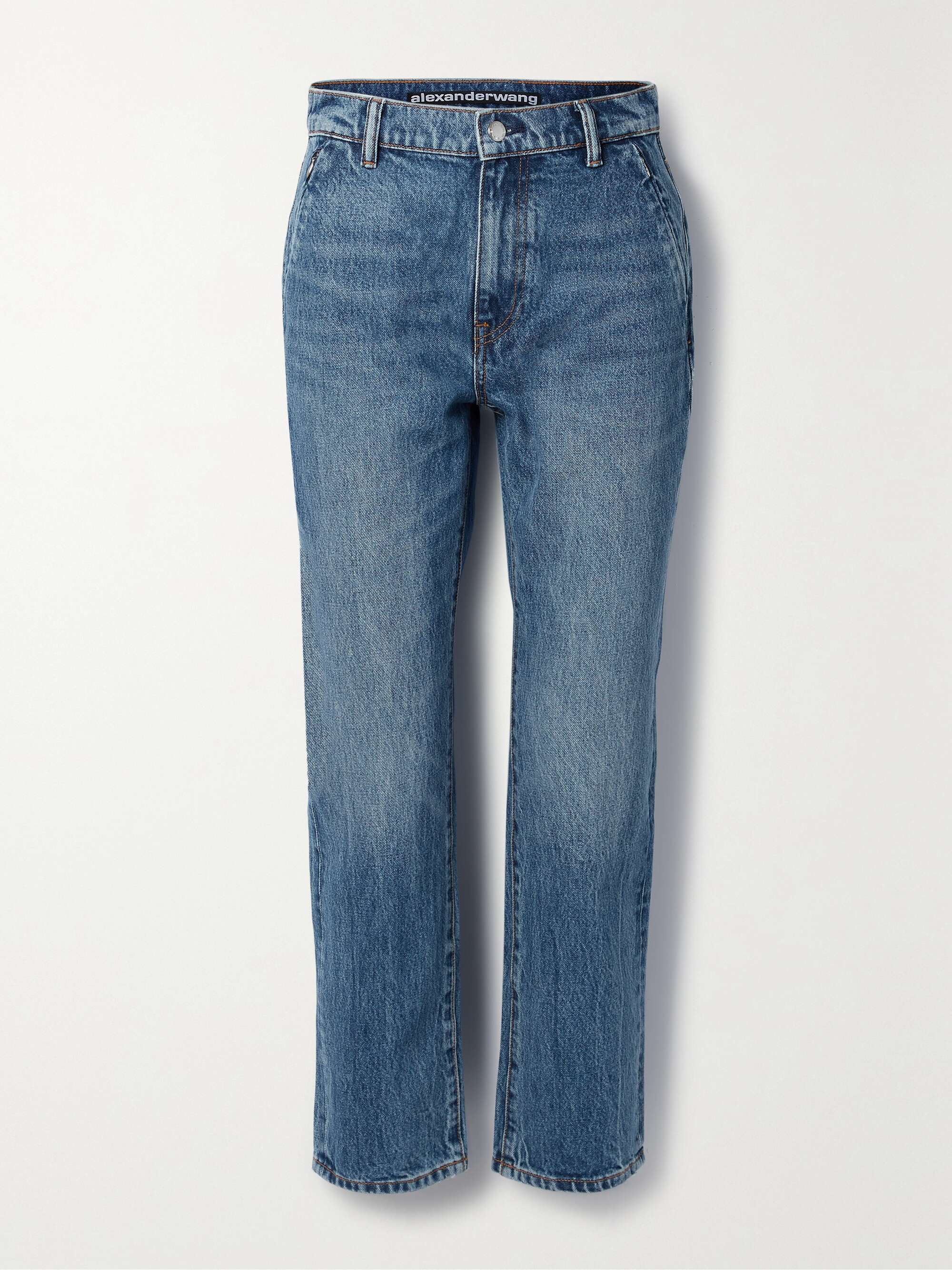 Mid denim OG high-rise slim-leg jeans 