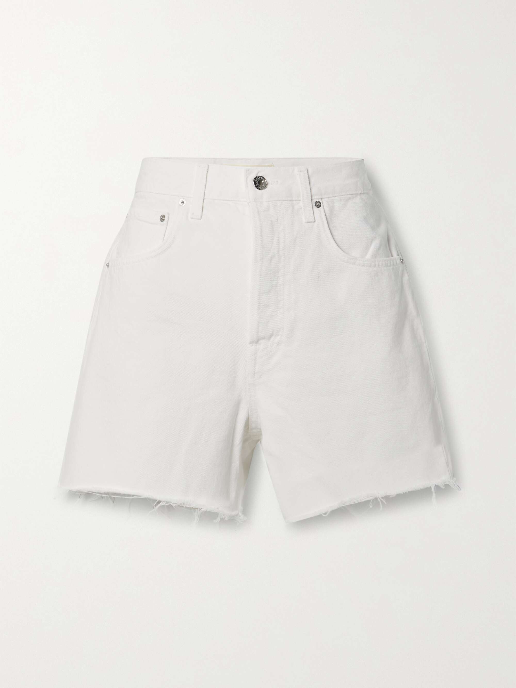 Jules distressed denim shorts | GRLFRND 