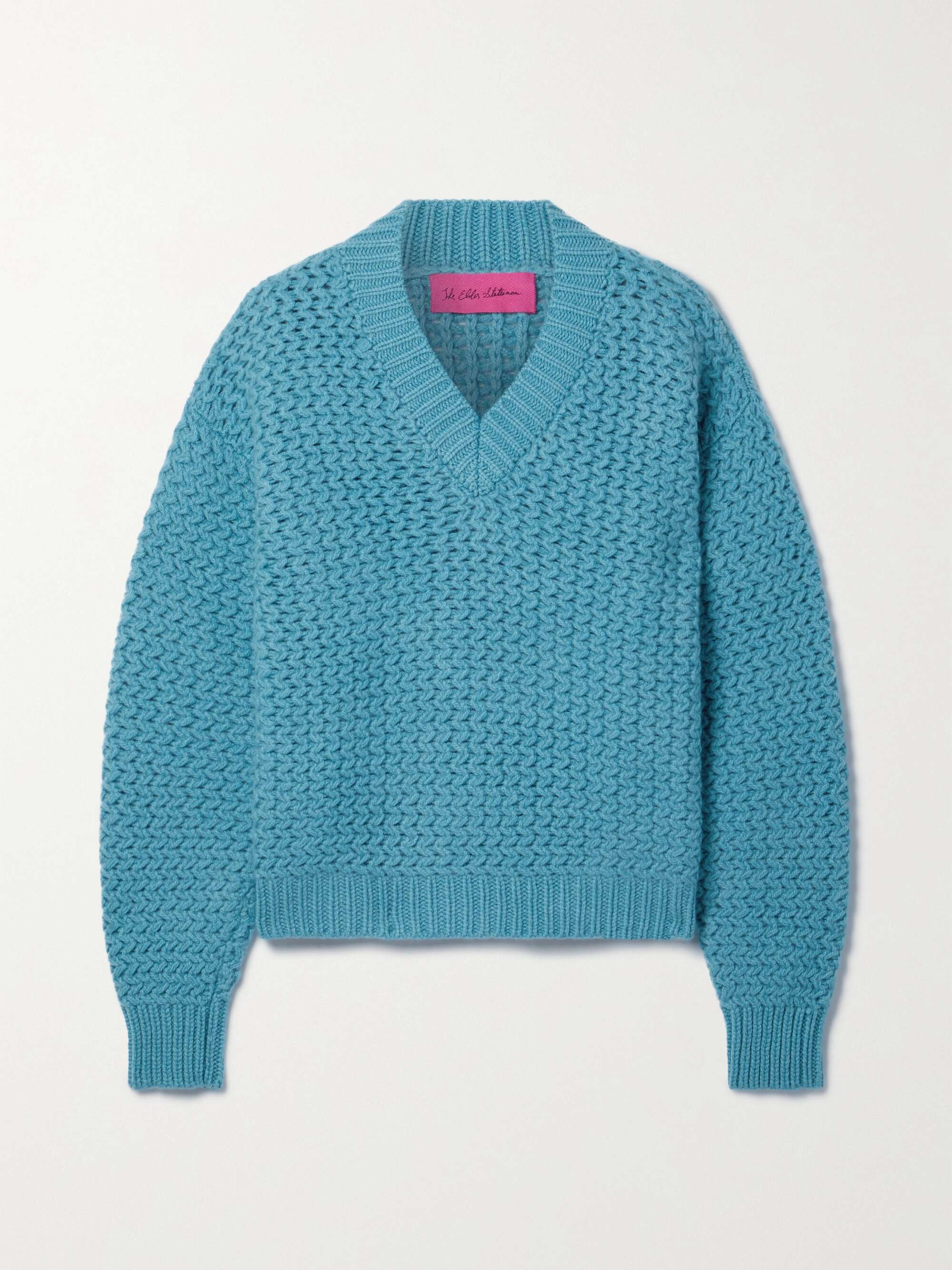 The Elder Statesman Cashmere Sweater - Blue - x Small