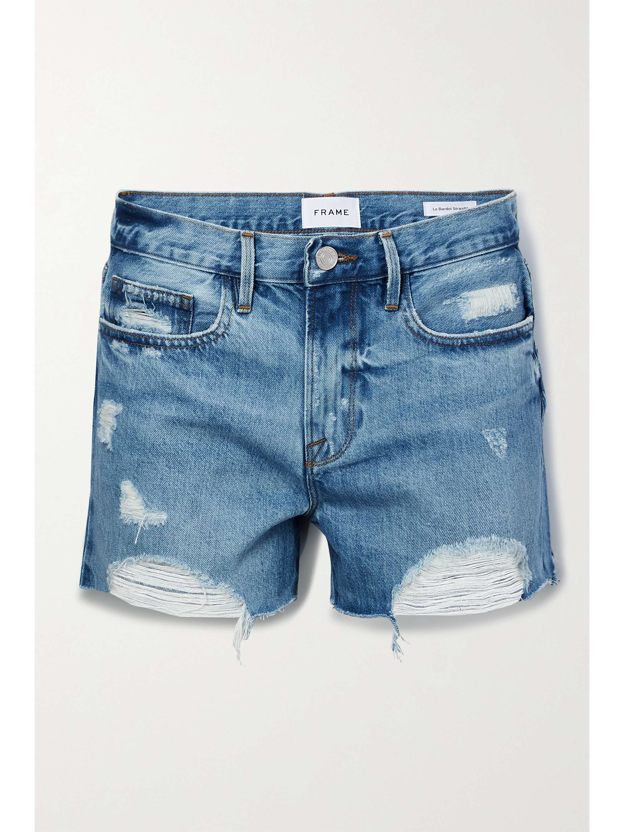 Light blue Le Brigette distressed denim 