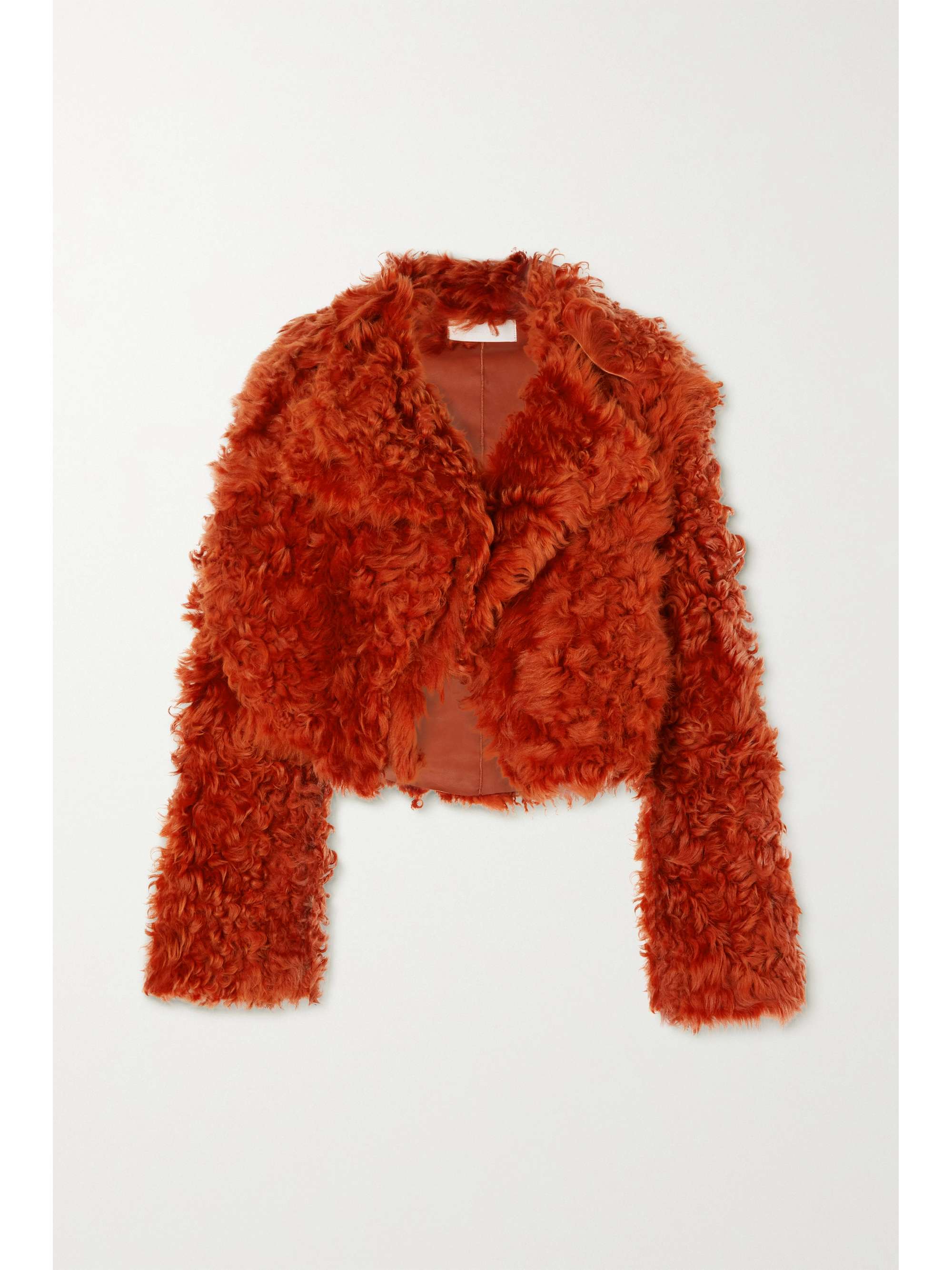 Cropped shearling jacket | HELMUT LANG 