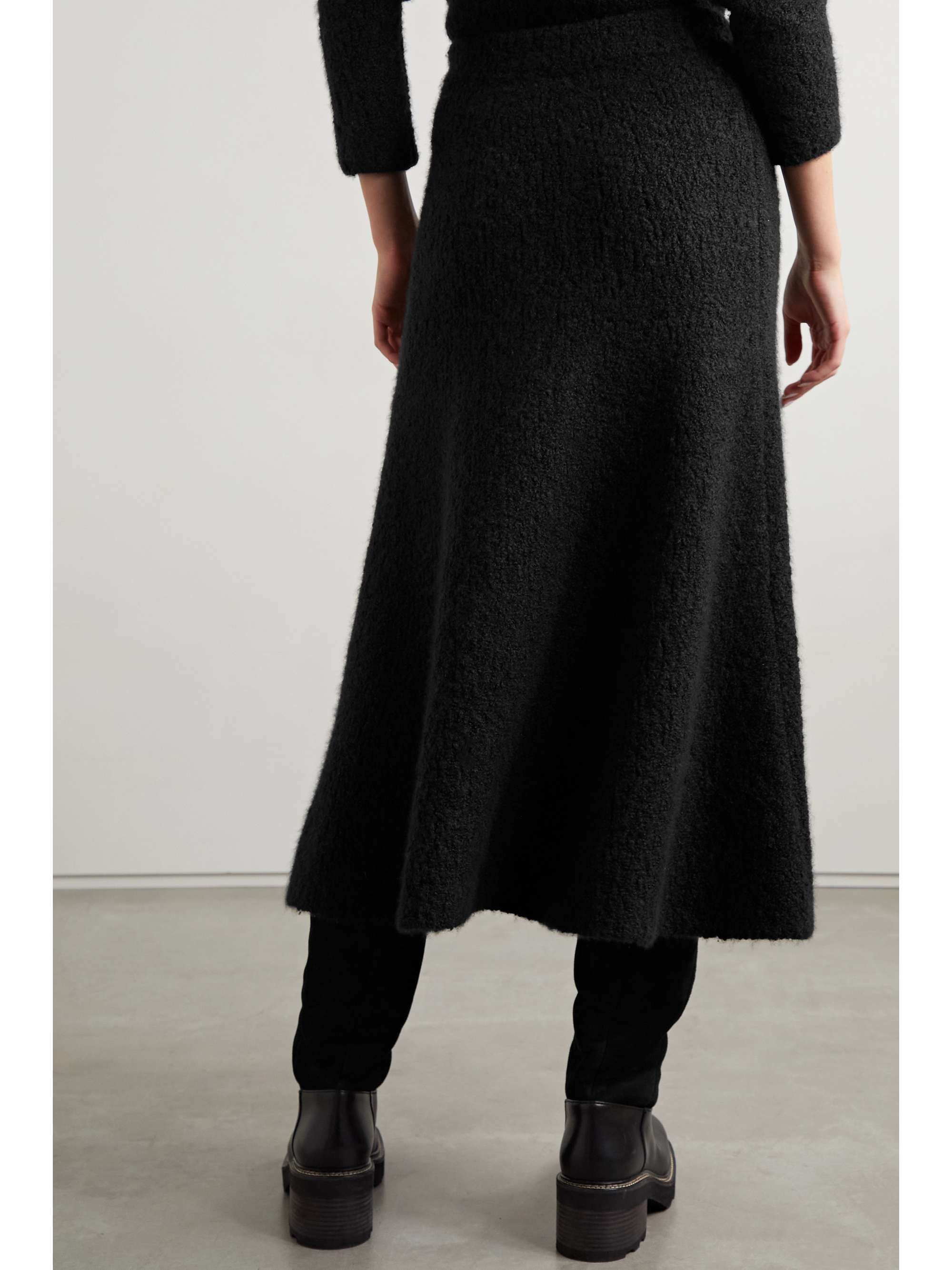 GABRIELA HEARST Pablo cashmere and silk-blend bouclé maxi skirt