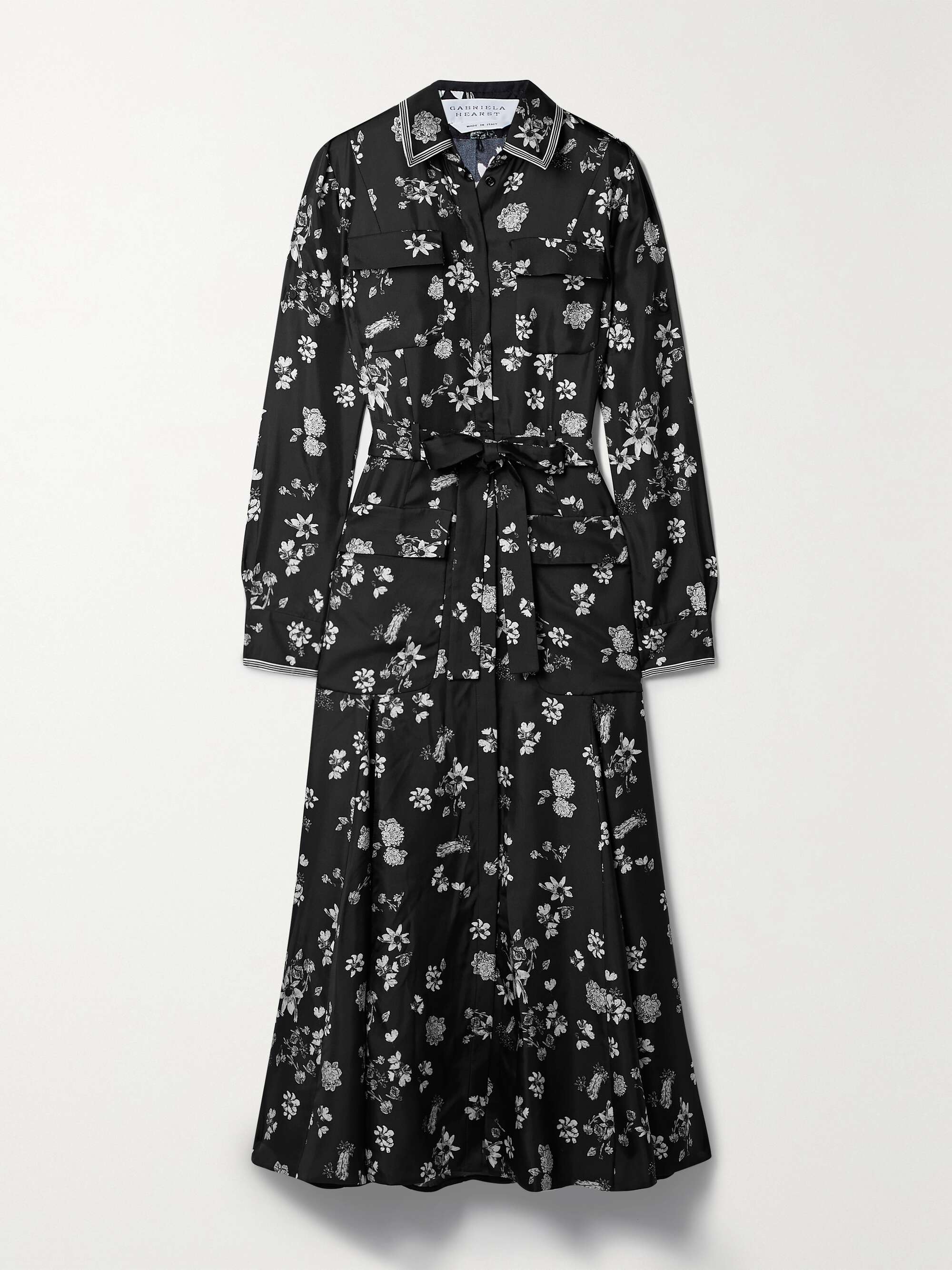 GABRIELA HEARST Meyer belted floral-print silk-twill maxi dress |  NET-A-PORTER