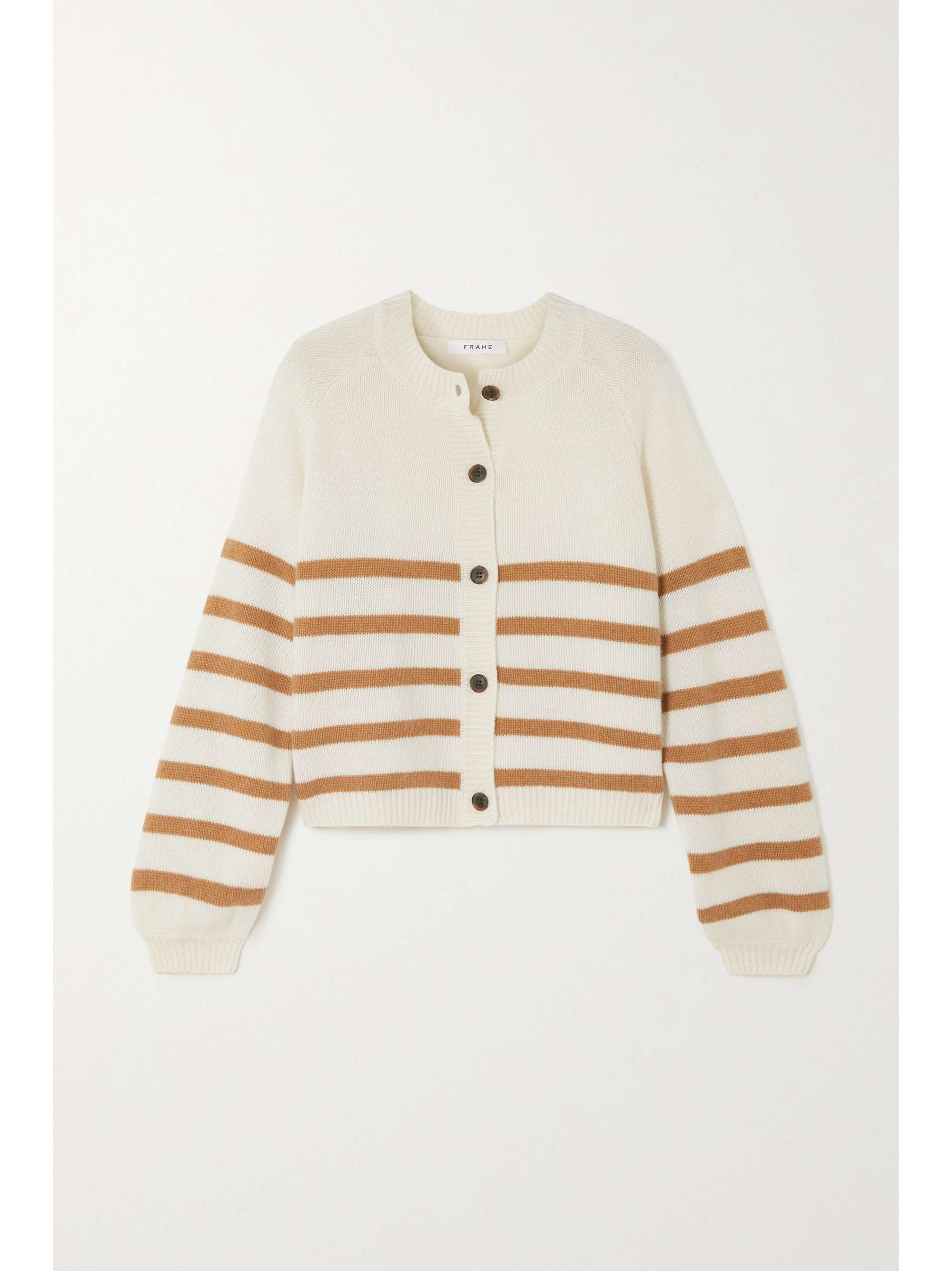 Striped cashmere cardigan | FRAME 