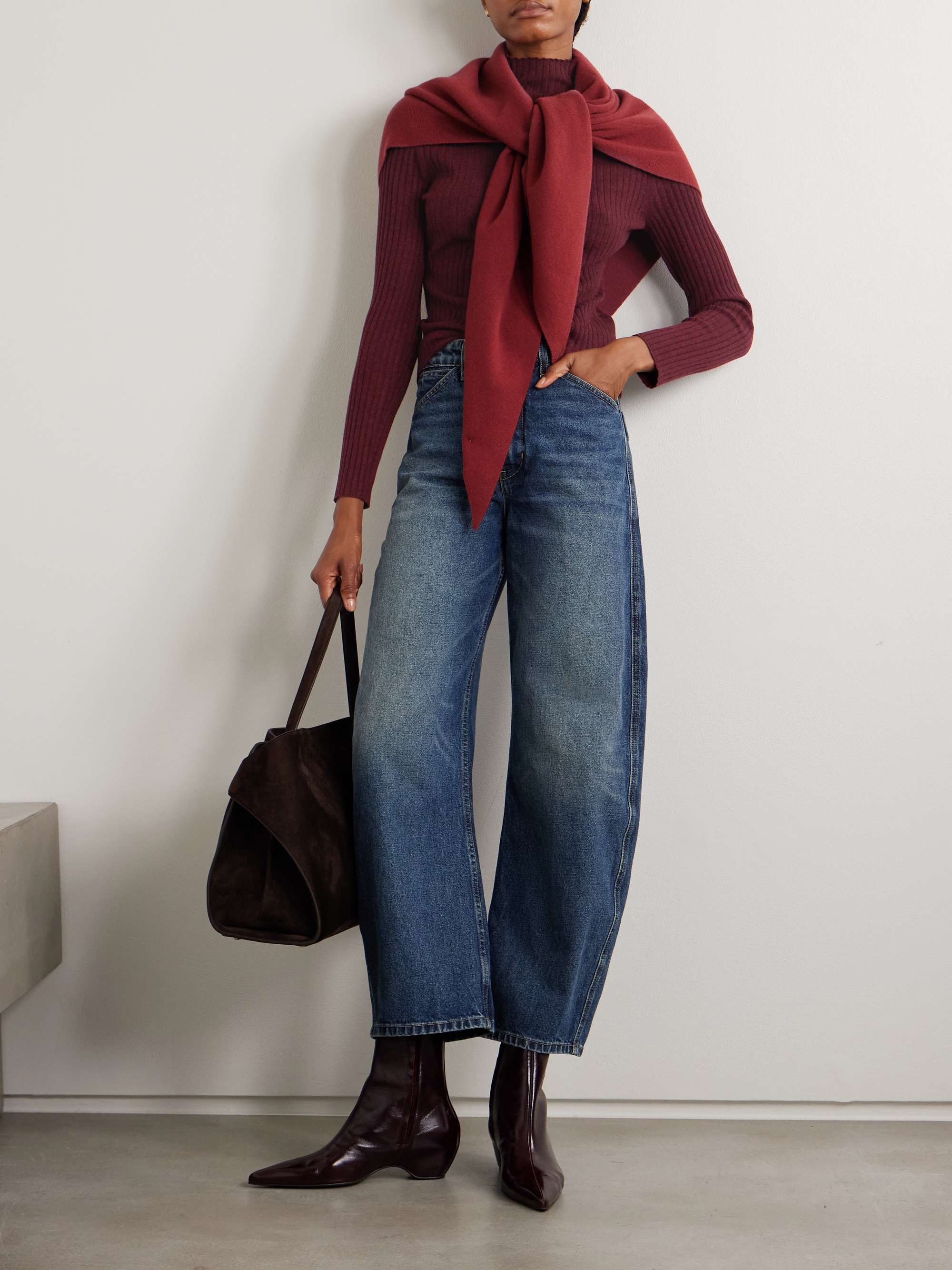 ARCH4 Ariana ribbed organic cashmere turtleneck sweater