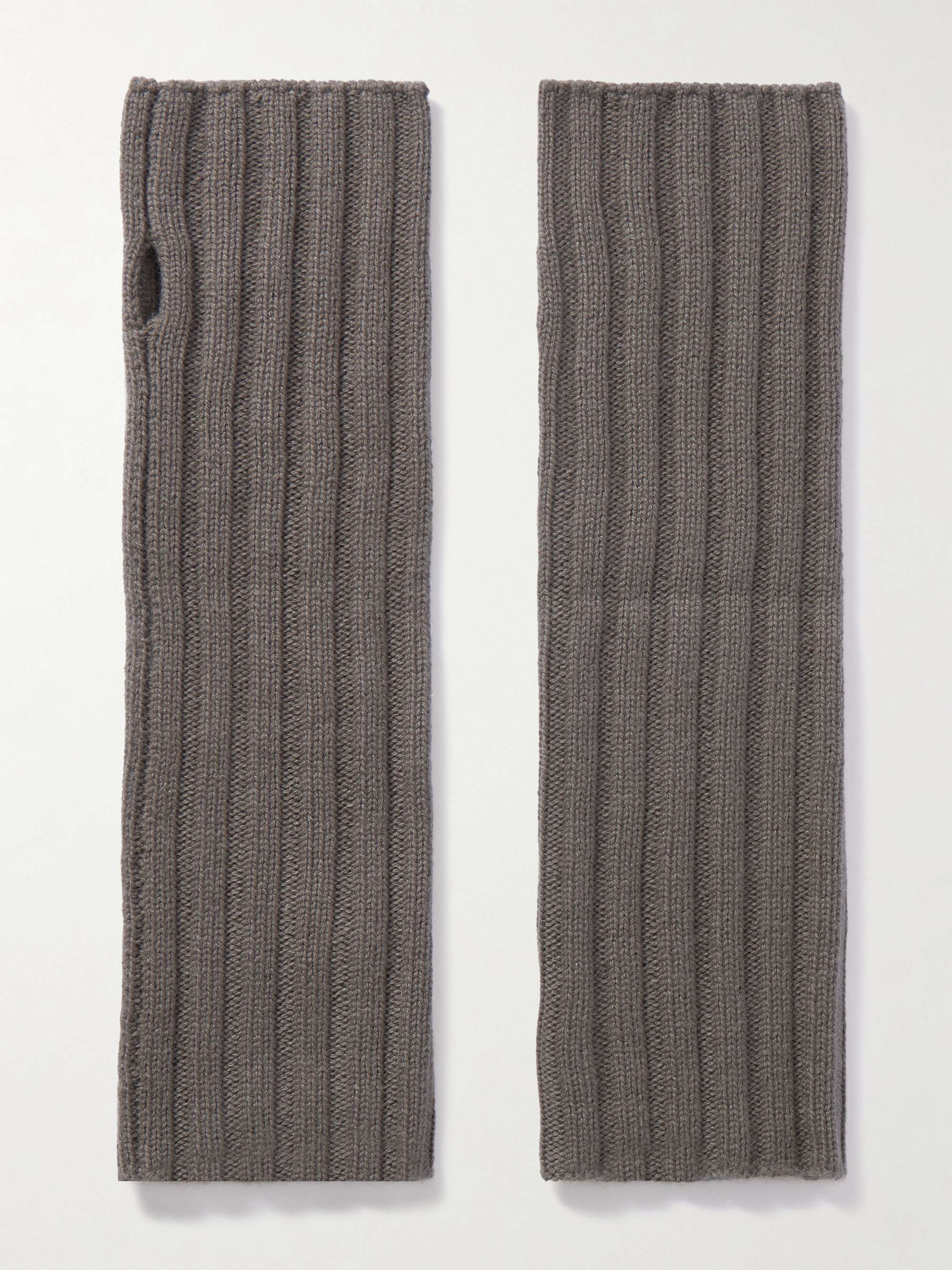 ARCH4 Fingerlose Handschuhe aus geripptem Kaschmir