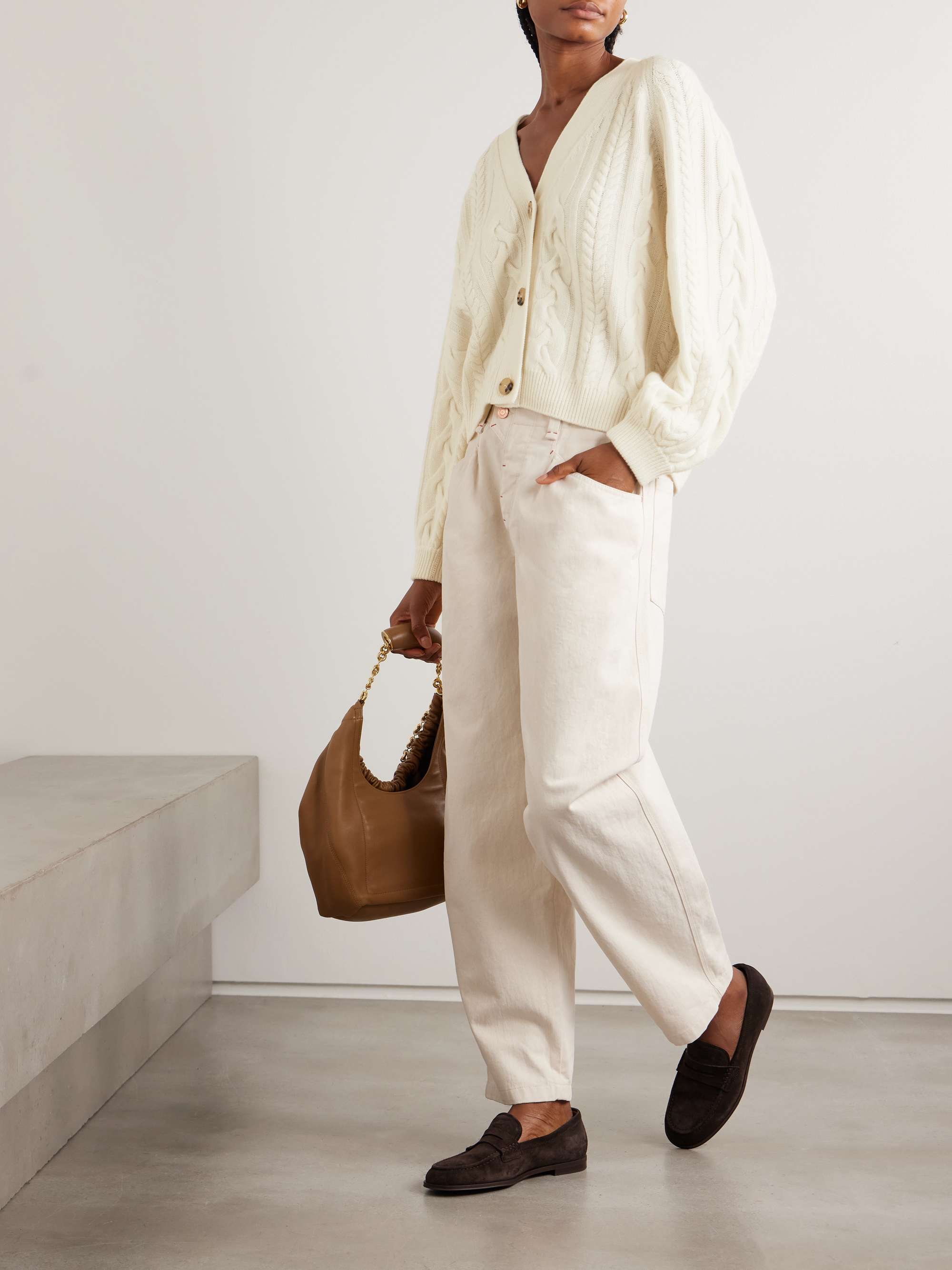 ARCH4 Pimlico cable-knit cashmere cardigan