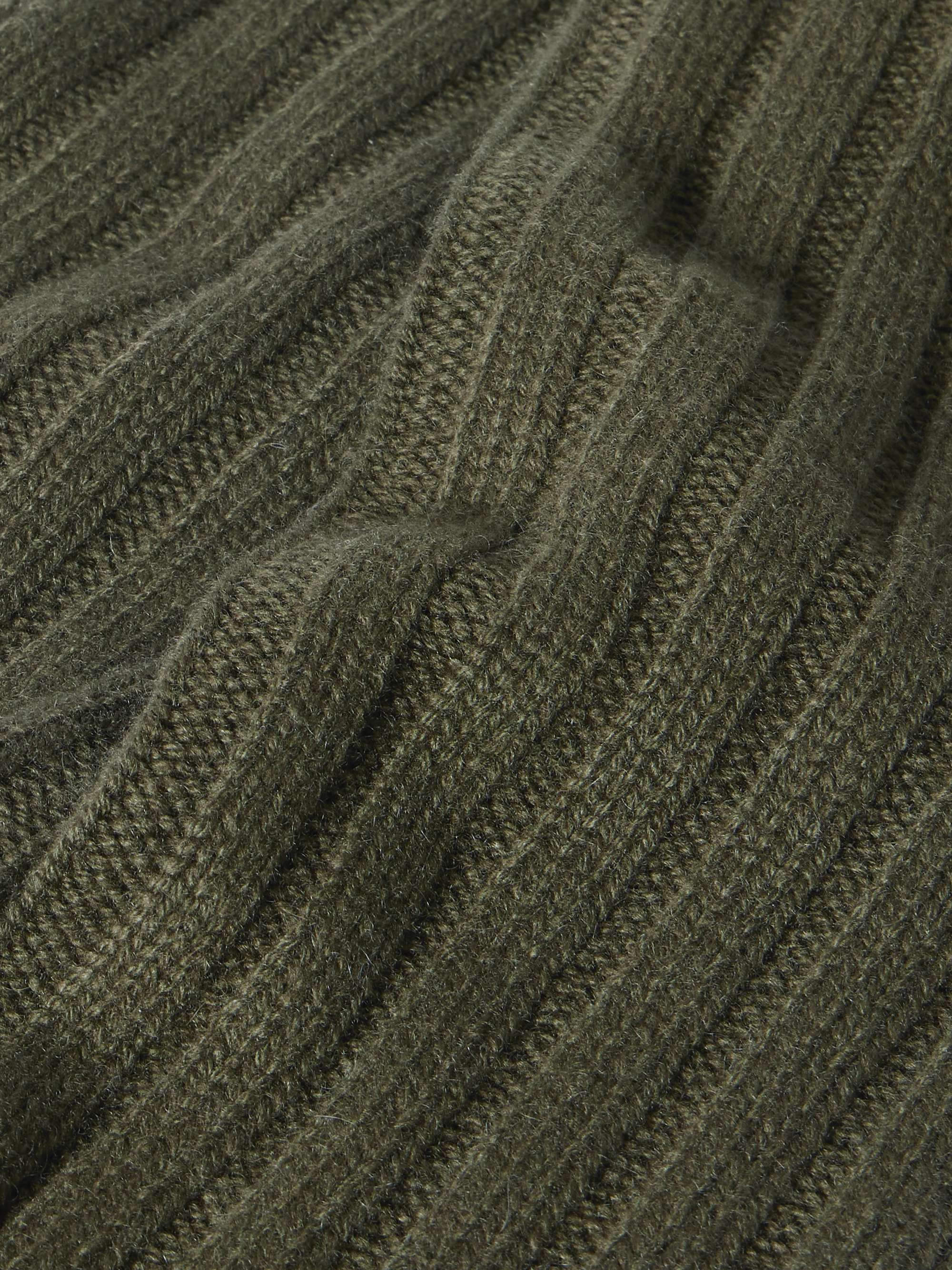ARCH4 Fingerlose Handschuhe aus geripptem Kaschmir