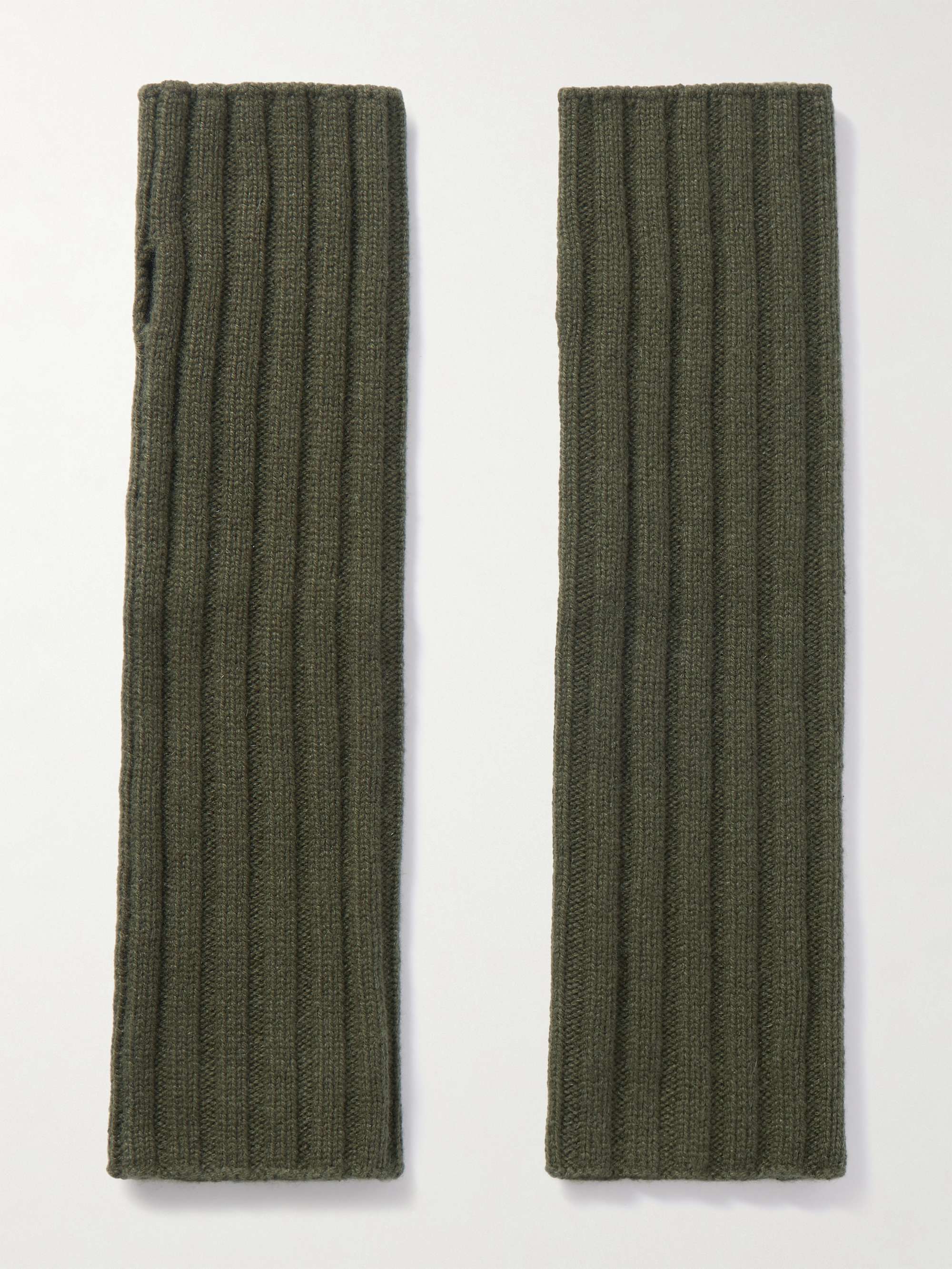 ARCH4 Fingerlose Handschuhe aus geripptem Kaschmir
