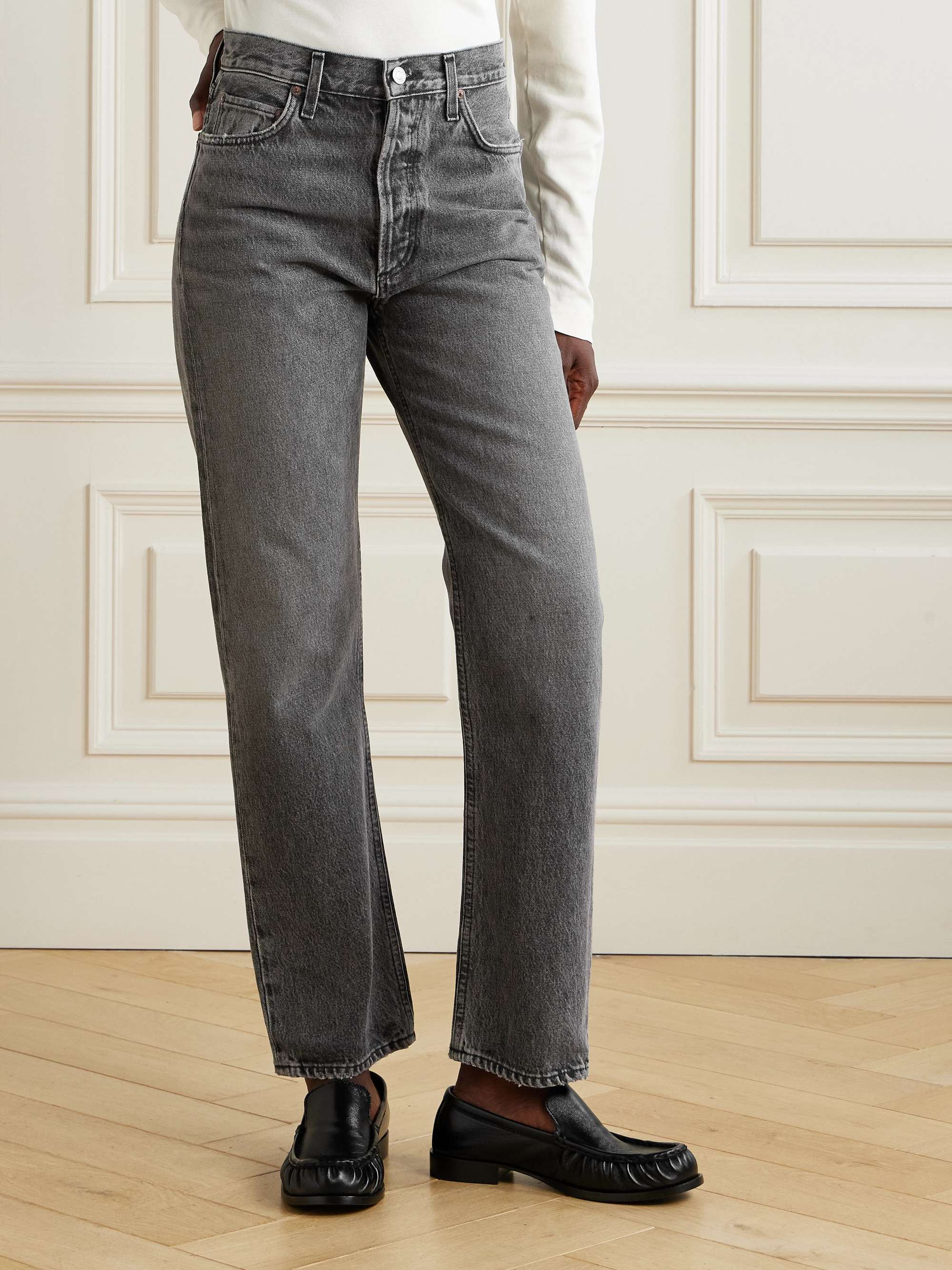 AGOLDE + NET SUSTAIN '90s Pinch Waist high-rise straight-leg organic jeans